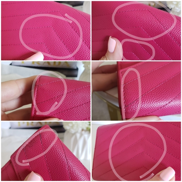 **SOLD** Authentic Pre-owned Yves Saint Laurent Grain De Poudre Envelope Wallet - Picture 11 of 16